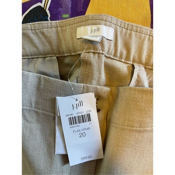 J. Jill pants size 20 brushed no stretch twill pants flax heather - NWT RETAILS - Picture 4 of 4